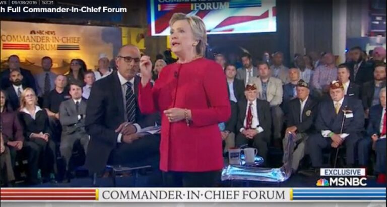 Trump y Clinton Toman las Armas