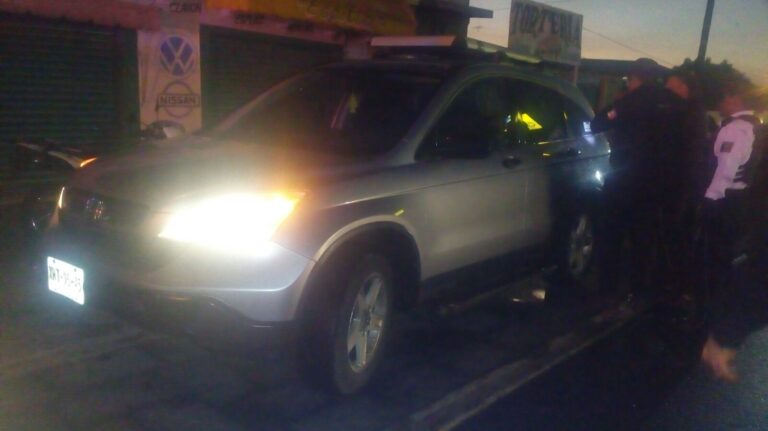 Policía Municipal de Zacatelco Recupera Vehículo