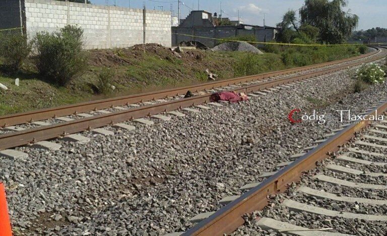 Sujeto fue Partido a la Mitad por el Tren en Santa Cruz, Tlaxcala