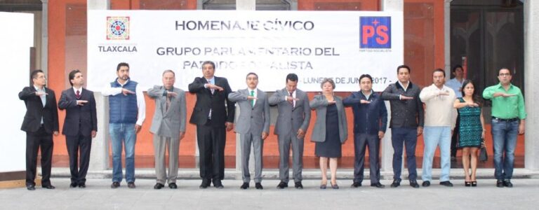 Encabeza PS Homenaje a la Bandera en Congreso de Tlaxcala