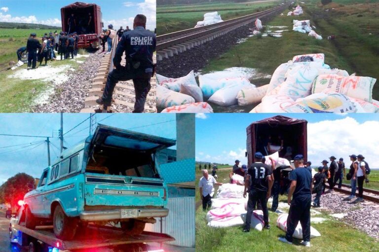 Robaron a Tren 2.2 Millones de Polietileno; Atrapan a Erik y José