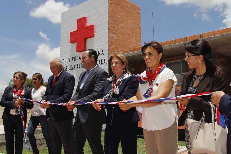 Cuapiaxtla: Sandra Chávez Inaugura Base de la Cruz Roja