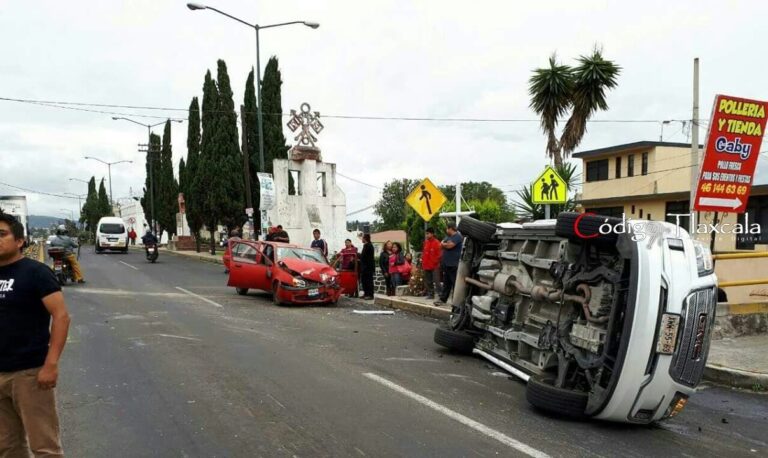 Se Registra Esta Tarde un Choque en Acuitlapilco