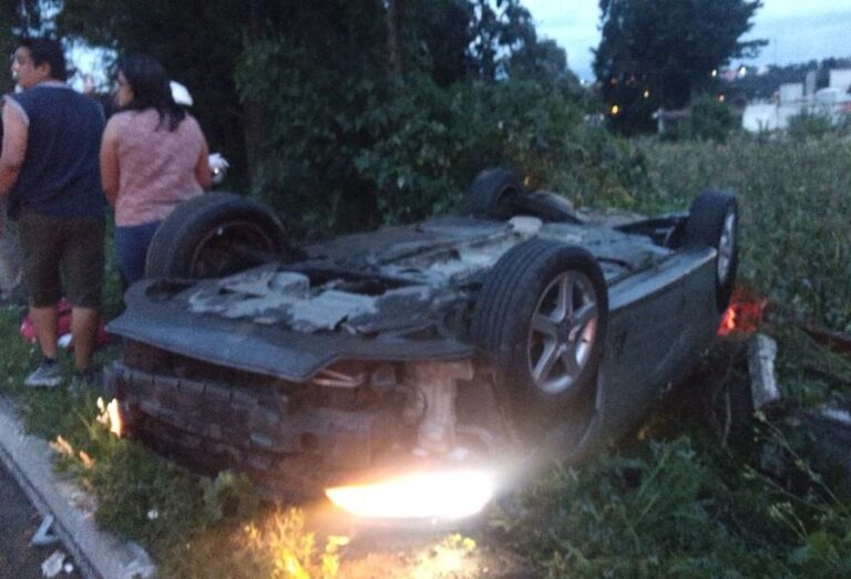 Sujeto en Estado de Ebriedad se Impacta en Tizatlán