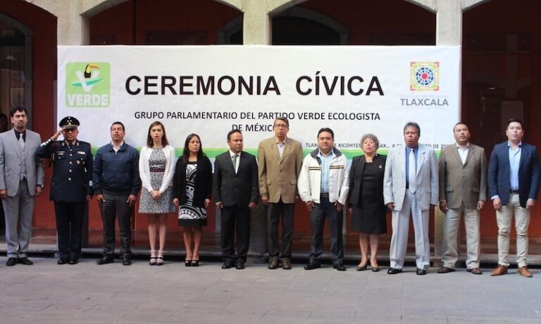 Congreso: PVEM Encabeza Homenaje a la Bandera