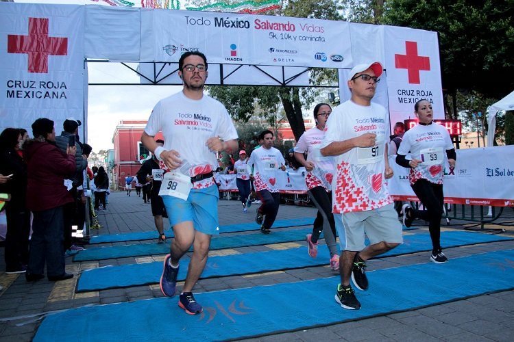 Participa Cruz Roja Tlaxcala en la Carrera «Todo México Salvando Vidas»