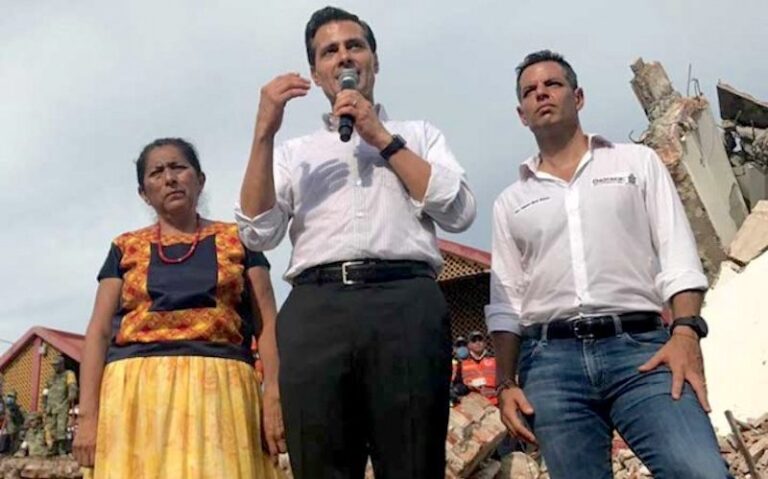 Visita Peña Nieto Zonas Afectadas por Sismo de 8.2
