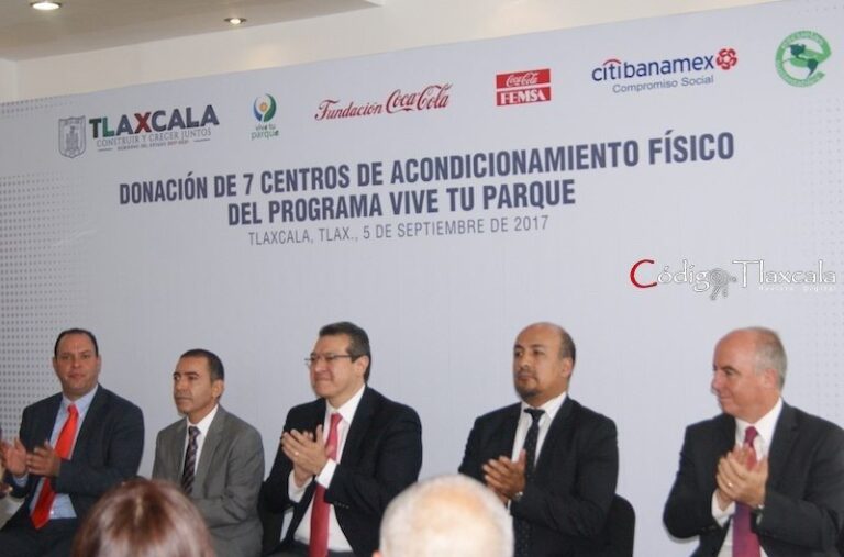 Dona Siete Parques a Tlaxcala la Fundación Coca-Cola
