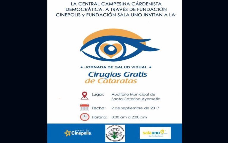 CCCD Invita a Cirugías Gratis de Cataratas en Ayometla