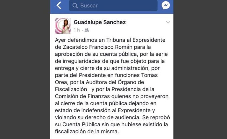 Diputada Reprueba Actuar de sus Homólogos