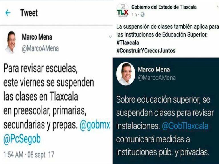 Tlaxcala sin Clases Tras Sismo de la Noche del Jueves