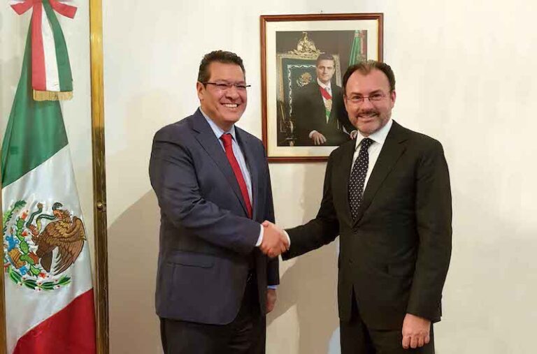 Se Reúne Marco Mena con Luis Videgaray en Italia