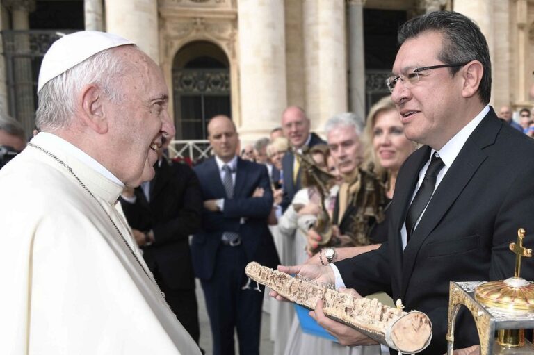 Agradece Marco Mena Solidaridad del Papa con el Pueblo de Tlaxcala