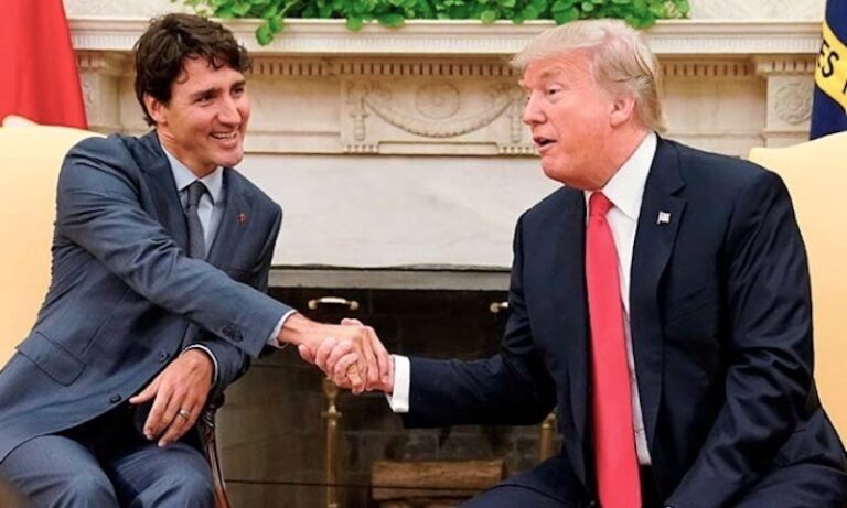 Trump Plantea Firmar Pacto Comercial con Canadá, Pero sin México