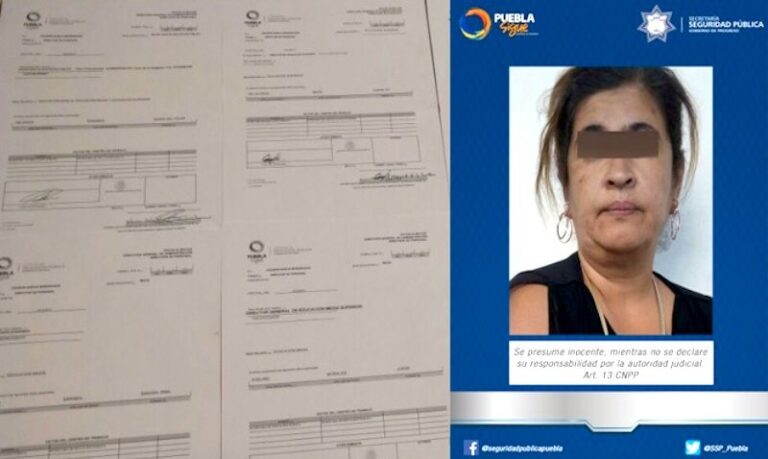 Detienen a Mujer que ‘Vendía Plazas’ de la SEP en Puebla