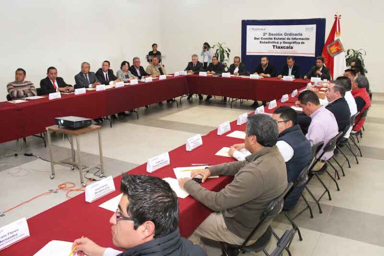 Celebran Sesión de Comité Estatal de Información Estadística y Geográfica