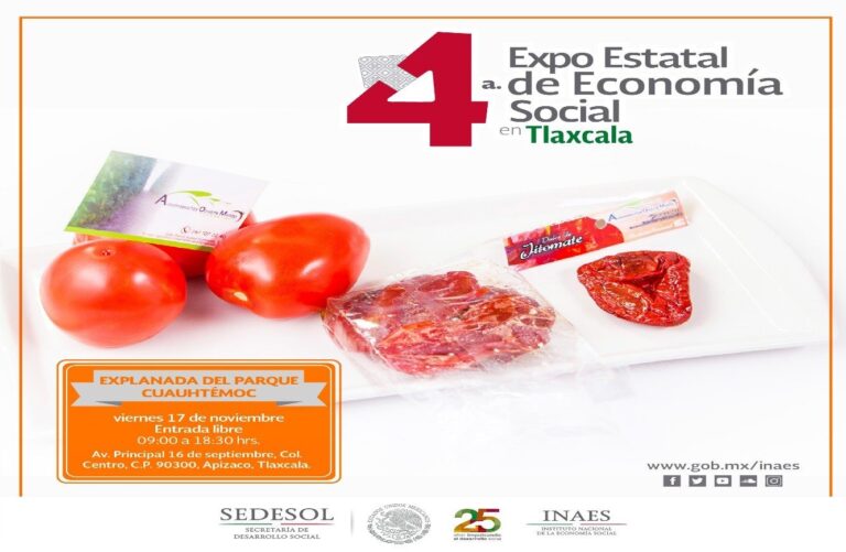INAES Tlaxcala Presentan Productos en 4ª Feria Estatal de Economia Social