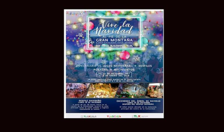 Turismo Estatal Invita al Festival ‘Vive la Navidad’ en Chiautempan.