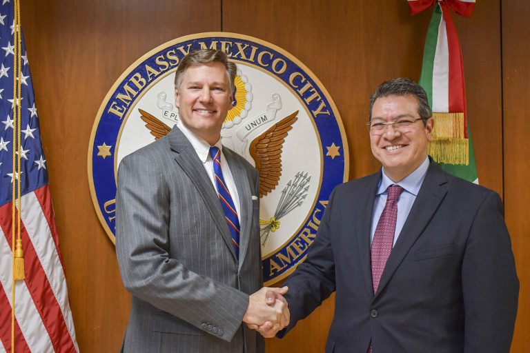 Marco Mena se Reúne con Embajador de Estados Unidos en México