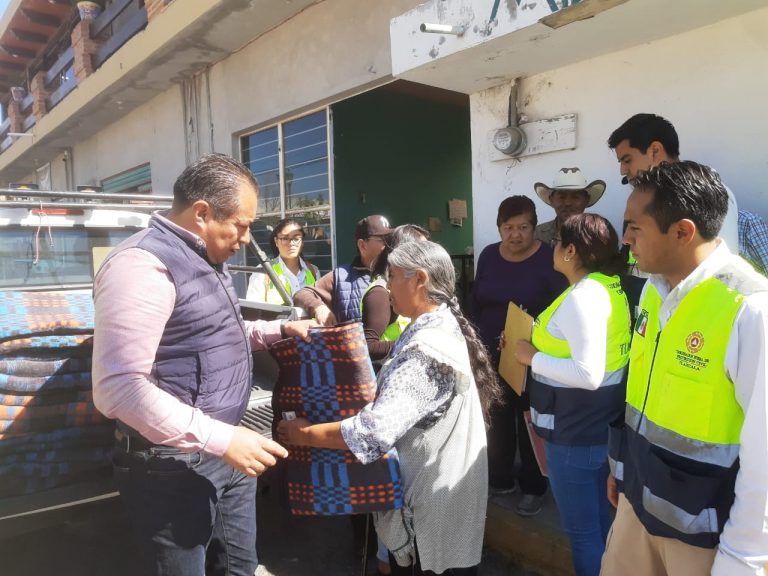 Entrega Protección Civil Insumos a 250 Familias de Apizaco