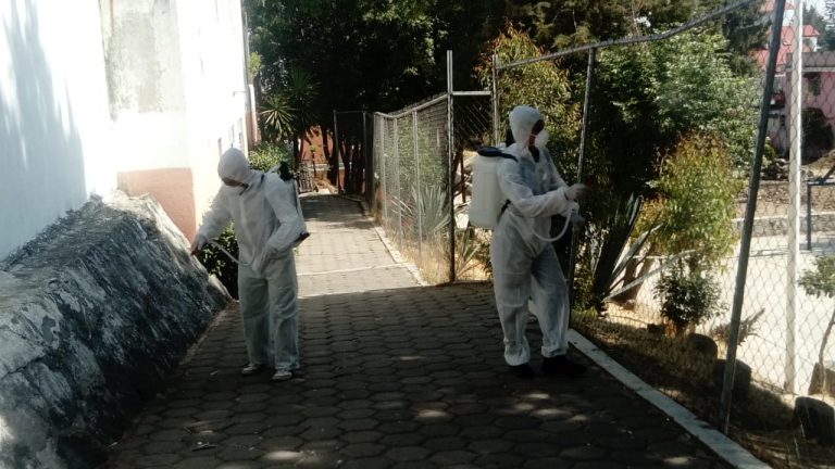 Continúan en la Capital con Acciones de Sanitización en Espacios Públicos