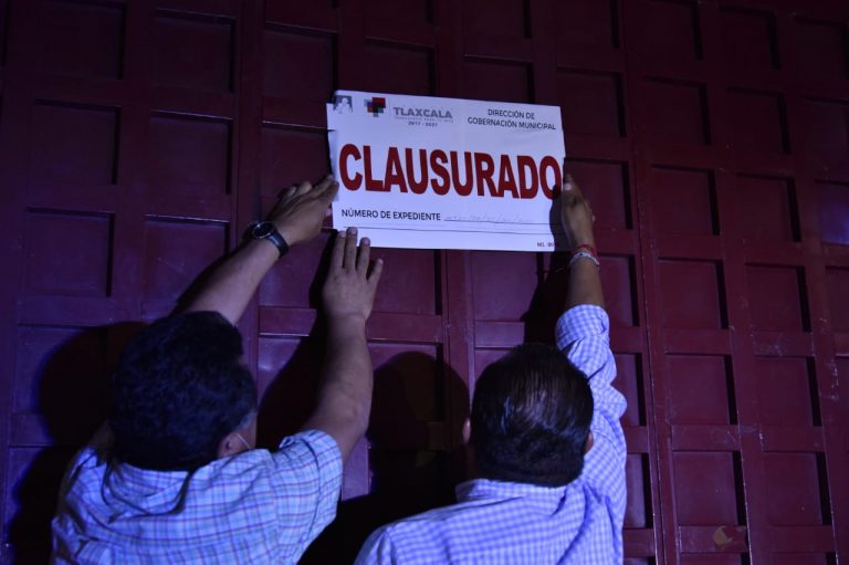 Clausuran Michemix de Tlaxcala por Vender Alcohol a las 3 am