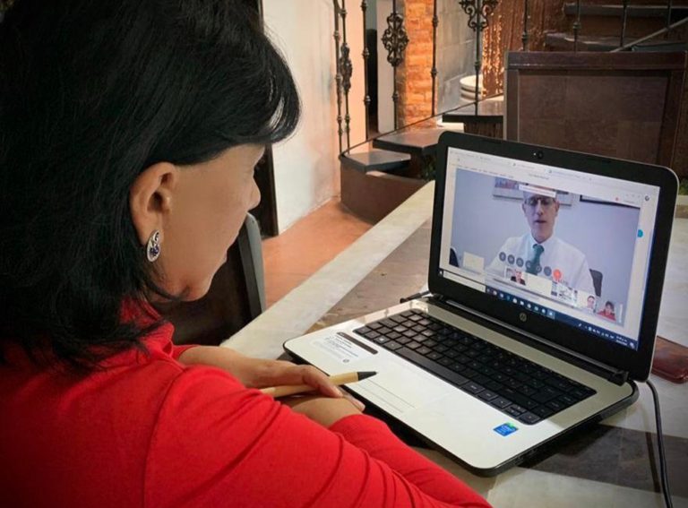 Participa Anabell Ávalos en videoconferencia con Hugo López-Gatell