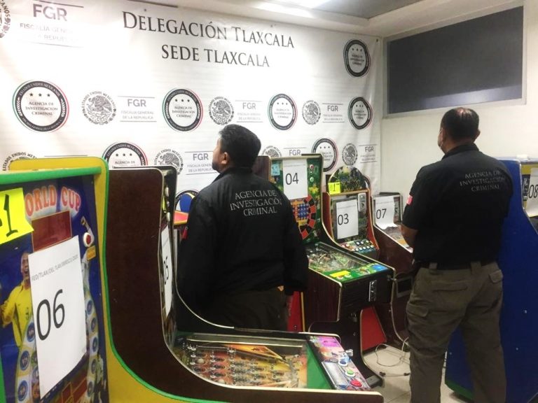 Aseguran más de 20 Máquinas Tragamonedas en Tlaxcala