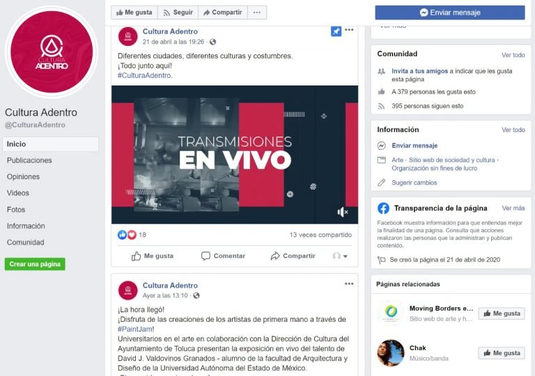 Participa la Capital en Programa Cultura Adentro