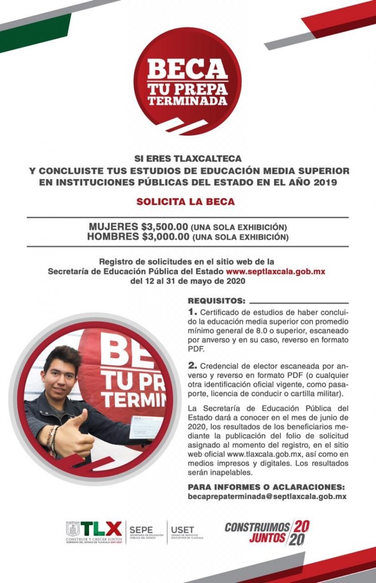 Entregará Gobierno del Estado Becas ‘Tu Prepa Terminada’