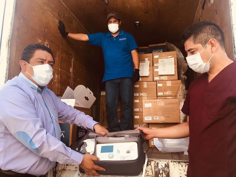 Recibe Sesa Donación de 17 Ventiladores no Invasivos de Fundación BBVA