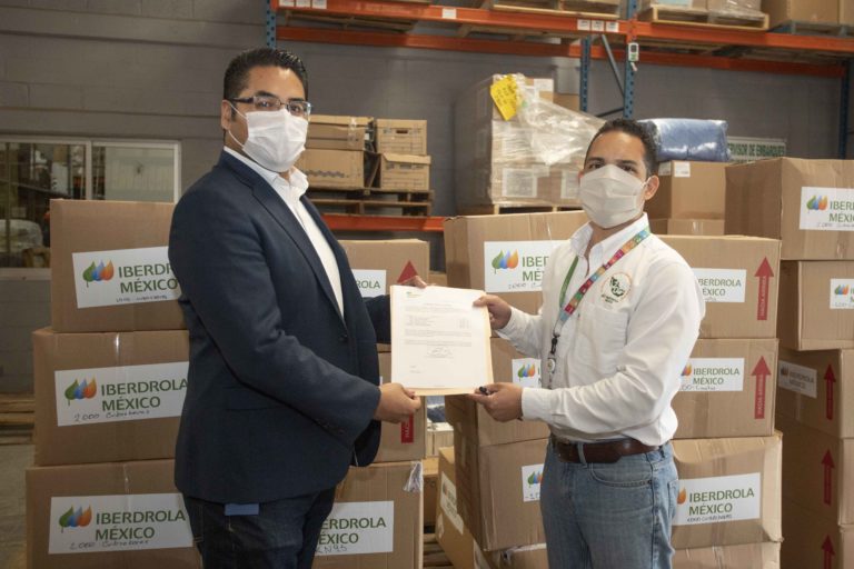 Recibe Sesa Donación de más de 37 mil Insumos Médicos de Empresa Iberdrola México