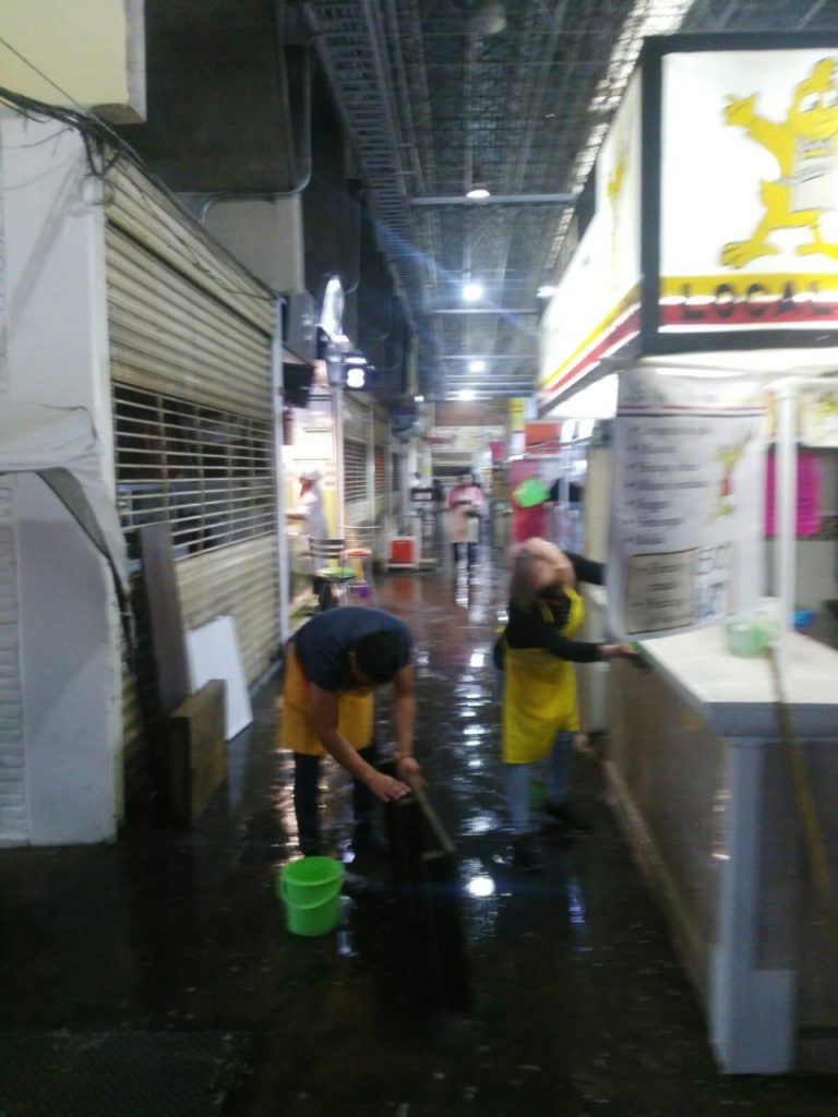 Realizan Jornada de Desinfección en Mercado Municipal de Tlaxcala