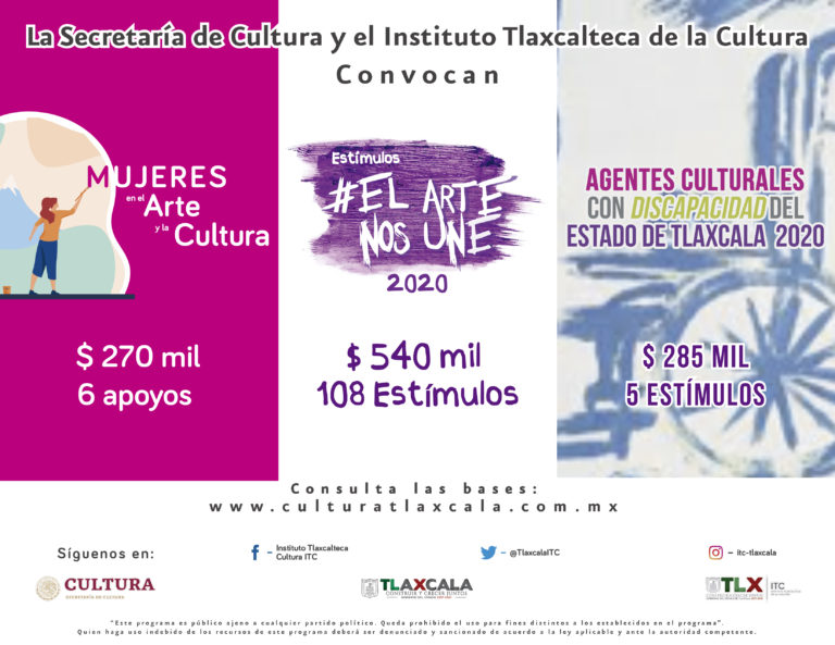 Secretaría de Cultura e ITC Entregarán Estímulos a Creadores Tlaxcaltecas