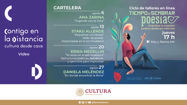 Alas y Raíces invita a los talleres en línea Tiempo de sembrar poesía 