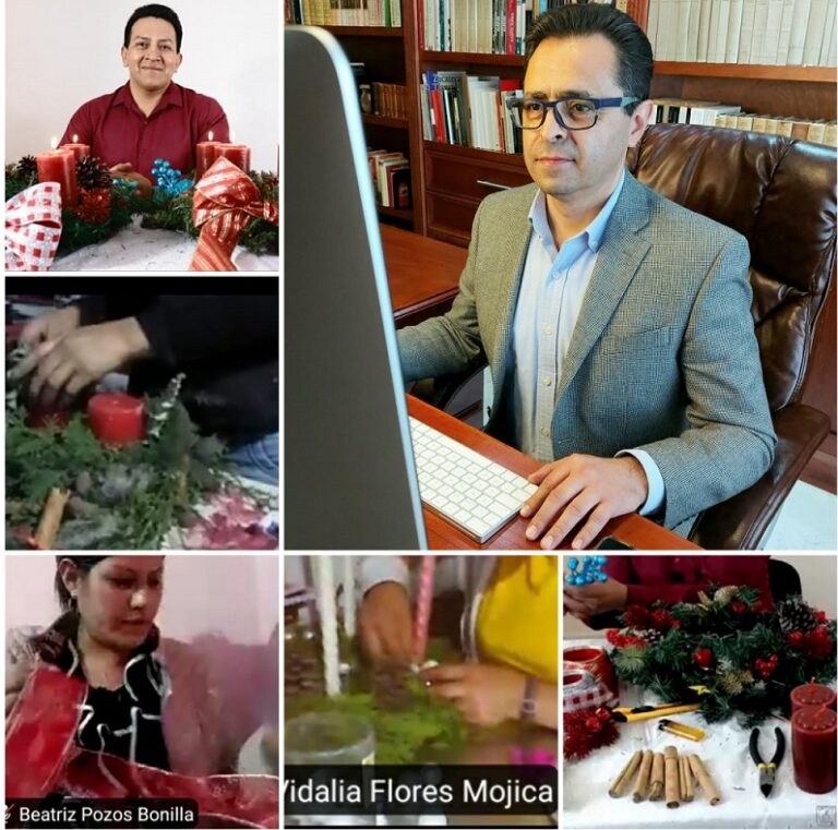 Capacita el ICATLAX en la Elaboración de Coronas de Adviento