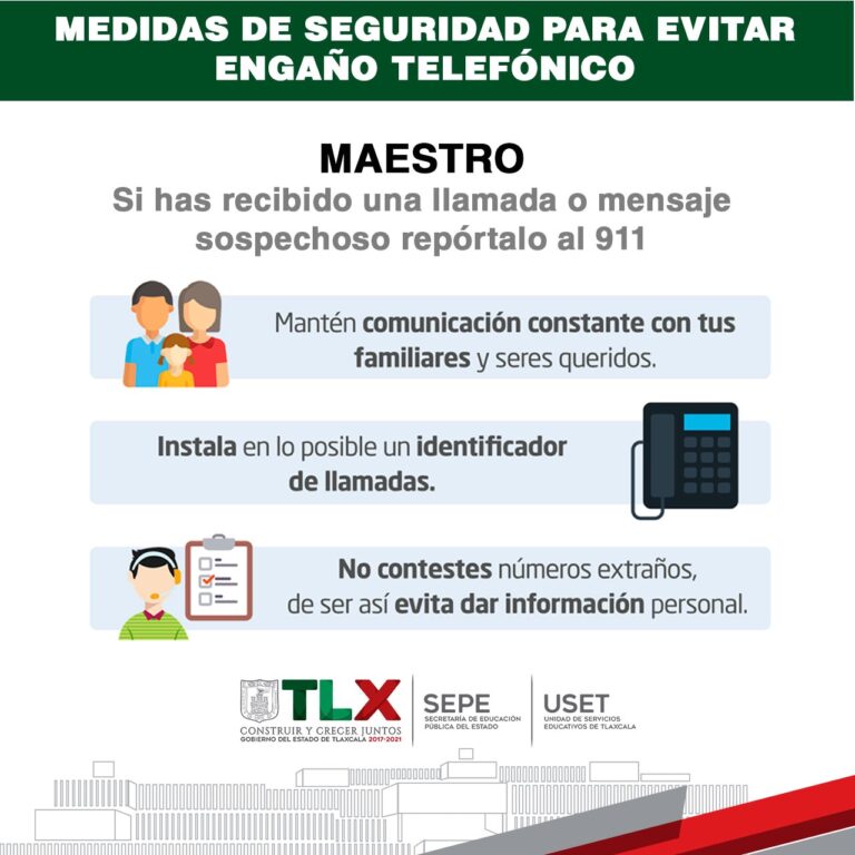 Inicia Sepe-Uset Campaña en Redes Para Prevenir Fraude, Engaño o Extorsión