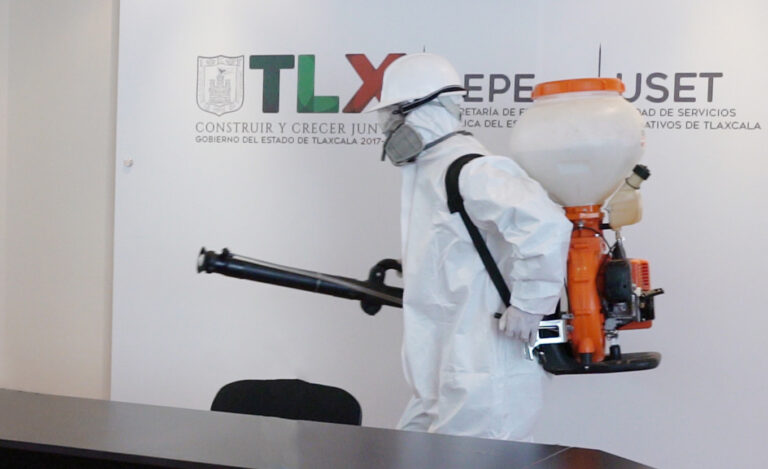 Realiza Sepe-USET Desinfección en Complejo Administrativo