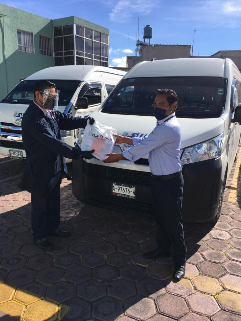 Entrega Secte Paquetes de Protección a Operadores del Transporte Público