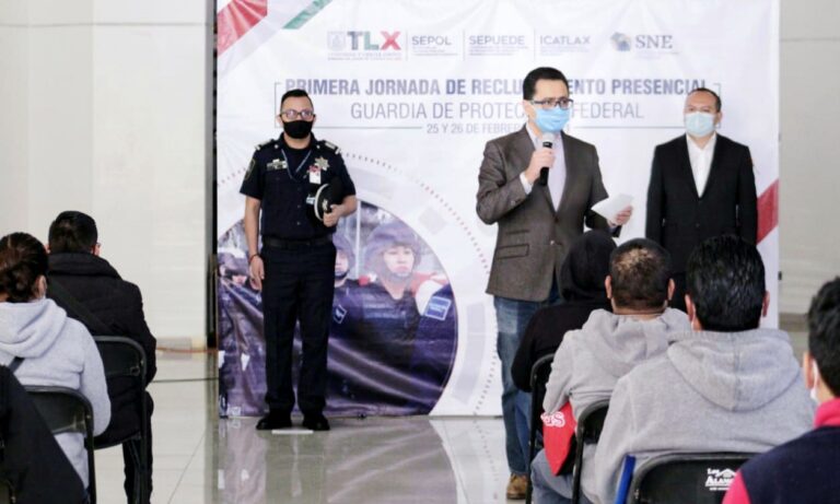 500 Personas Participan en Reclutamiento Presencial Para el Servicio de Protección Federal