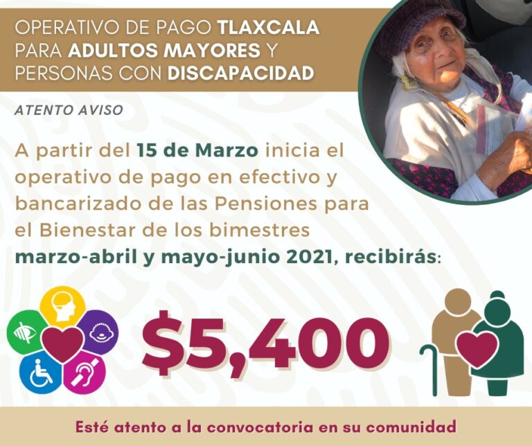 Inicia Operativo de Pago de Pensiones para el Bienestar