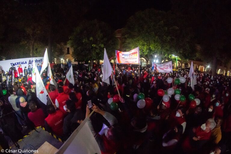 Arranca Anabell Ávalos su Campaña en el Zócalo de Tlaxcala