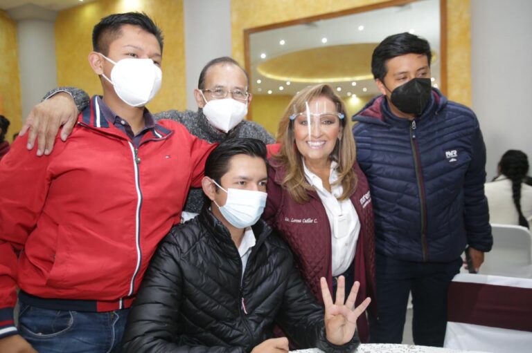 Pobladores Tlaxcaltecas Refrendan Apoyo a Lorena Cuellar