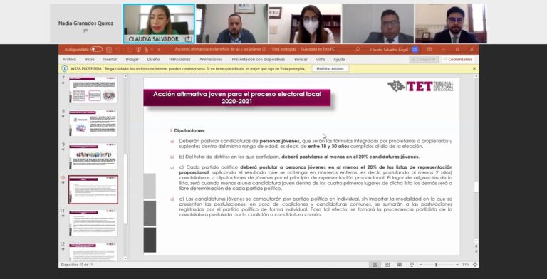 Insuficiente el Marco Legal Para Participación de Jóvenes en Cargos de Elección: Claudia Salvador