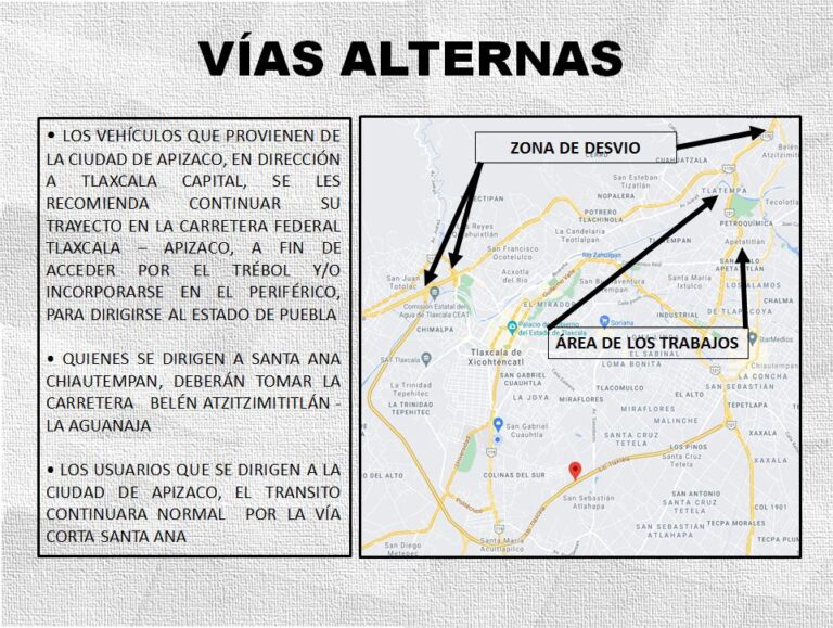 Recomiendan Tomar Vías Alternas en Viaducto San Pablo-Apetatlitlán
