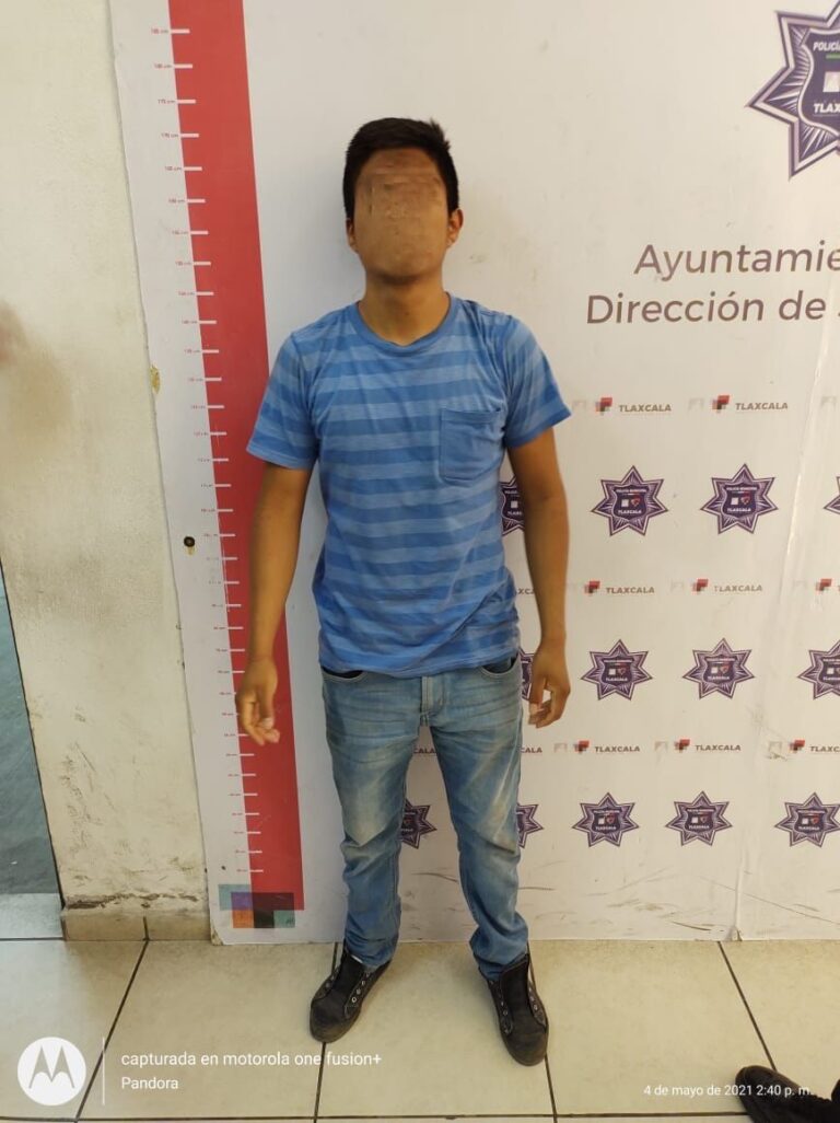 Detiene policía capitalina a masculino por presunto robo con violencia hacia una mujer