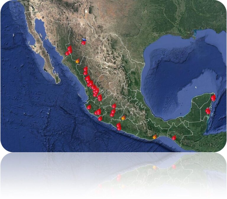 Situación de Incendios Forestales en México al 22 de Mayo