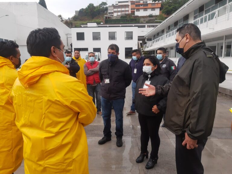Protección Civil Atiende Caída de una Barda por Lluvia en Tlaxcala