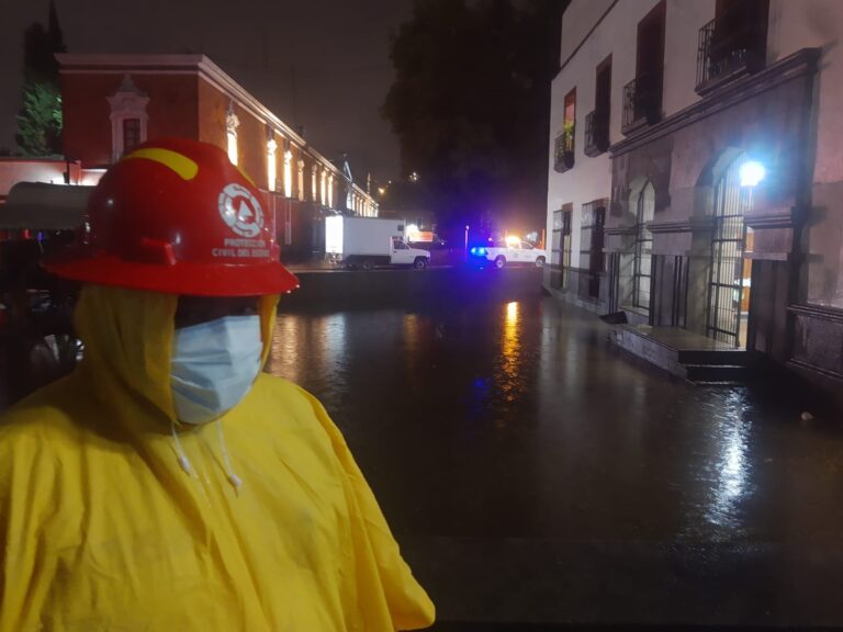 Activa CEPC Operativo Ante Lluvia en la Capital