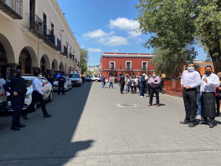 Participa Comuna de Tlaxcala en Macrosimulacro Nacional 2021